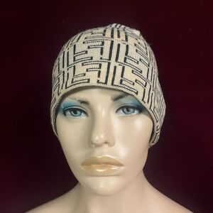 Fendi unisex winter, fall beanie. Minor discoloration. Fair condition.